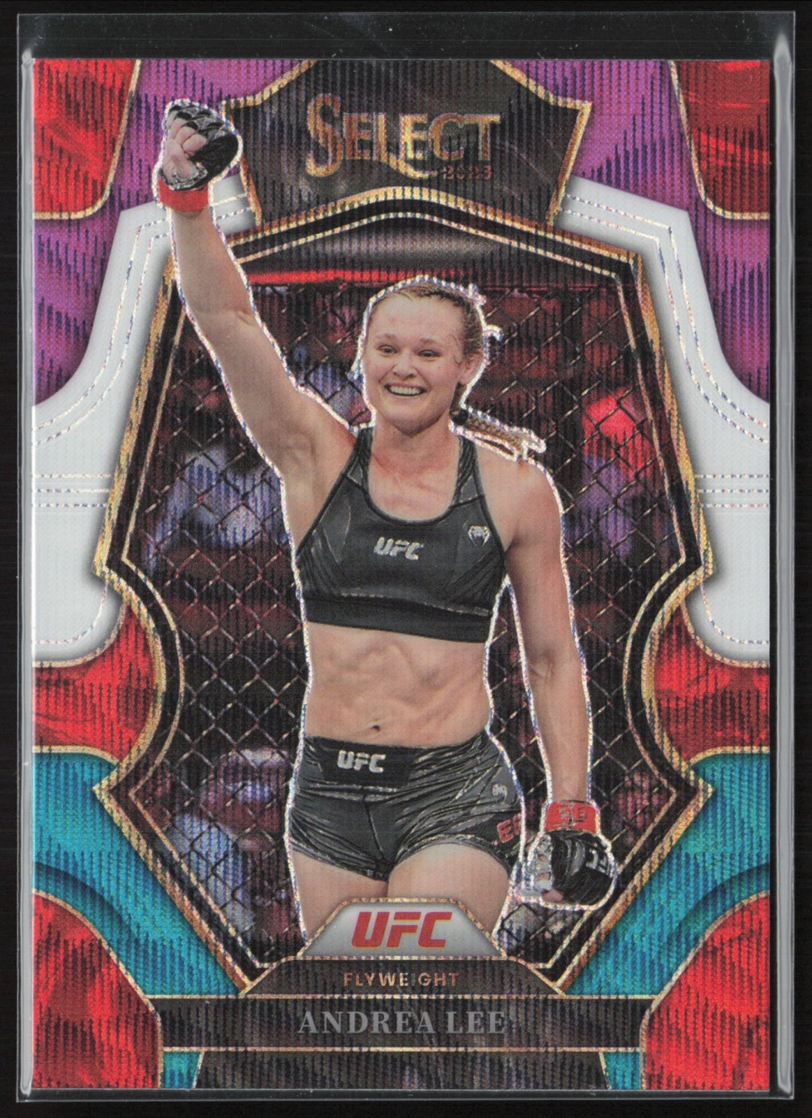 2023 Panini Select UFC Andrea Lee Tri Color Prizms #158