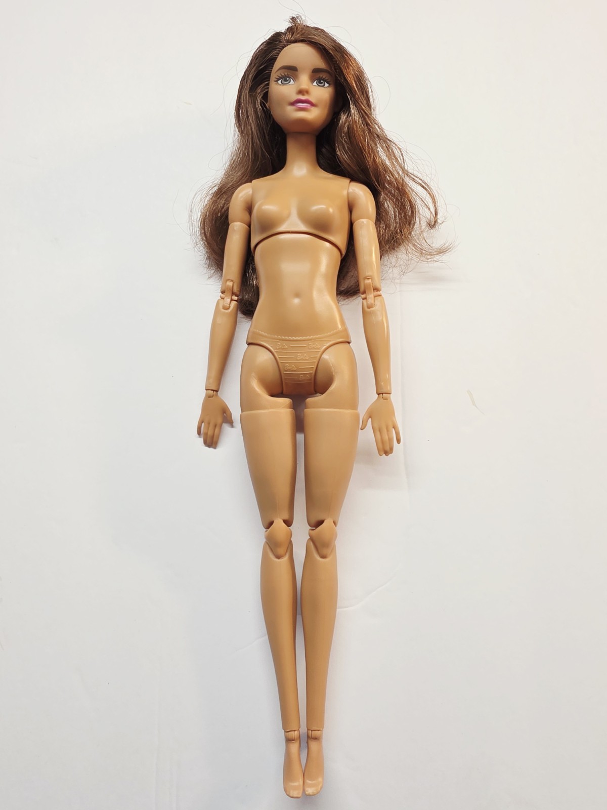 Barbie Made to Move MTM Nude Doll Brunette Articulated Body DJY08 (B)