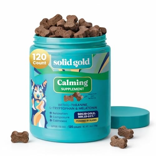 Solid Gold Calming Chews for Dogs - Melatonin for Stress & Hyperactivity Relief