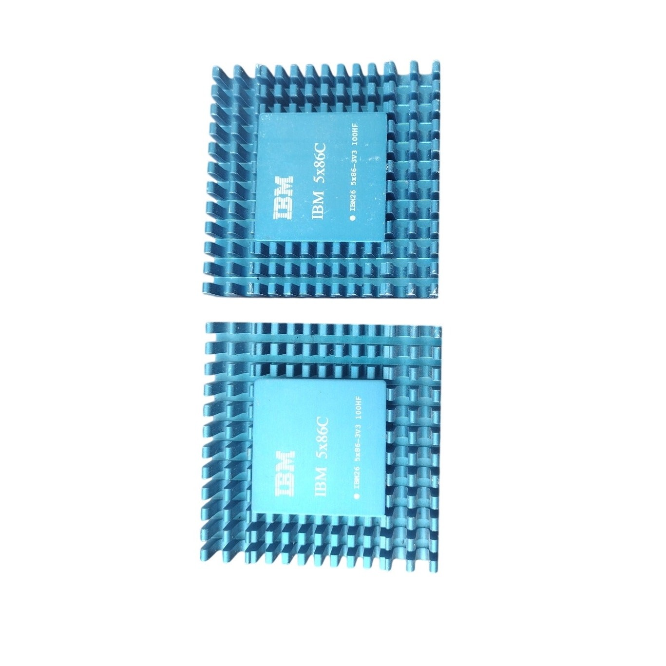 Pair of Vintage IBM 5x86C 100MHz CPUs - Socket 3 486 Upgrade - Rare 100HF Lot