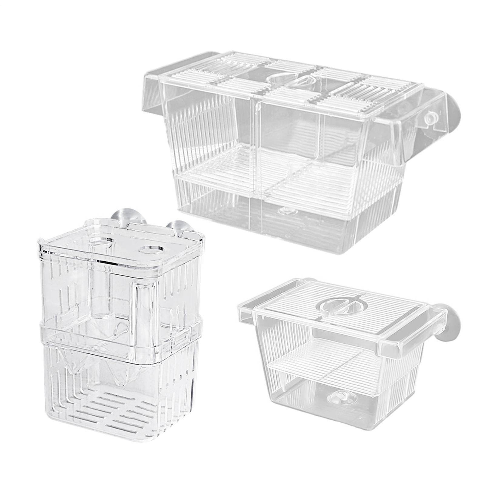 3 Types Acrylic Fish Breeding Isolation Box Betta Fish Aquarium Breeder Fish Box