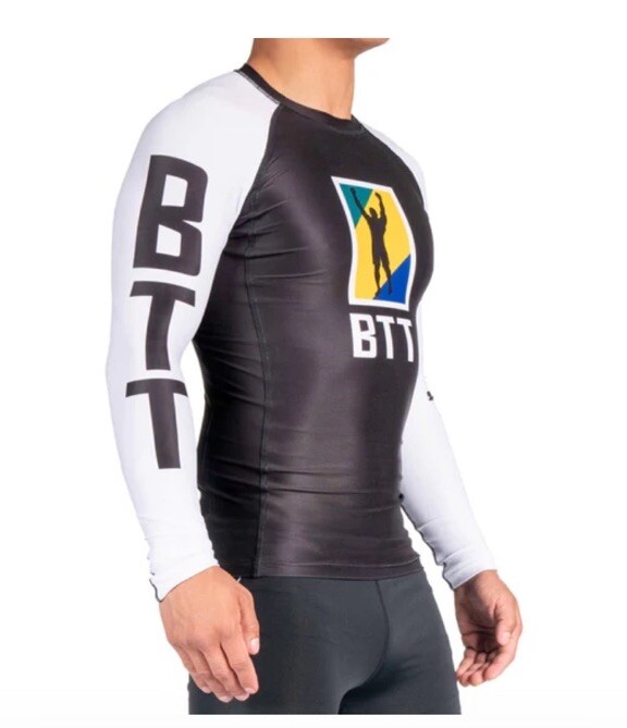 Fuji Sports Men’s Long Sleeve BTT Rash Guard Brazilian Jiu Jitsu New #4305 LARGE