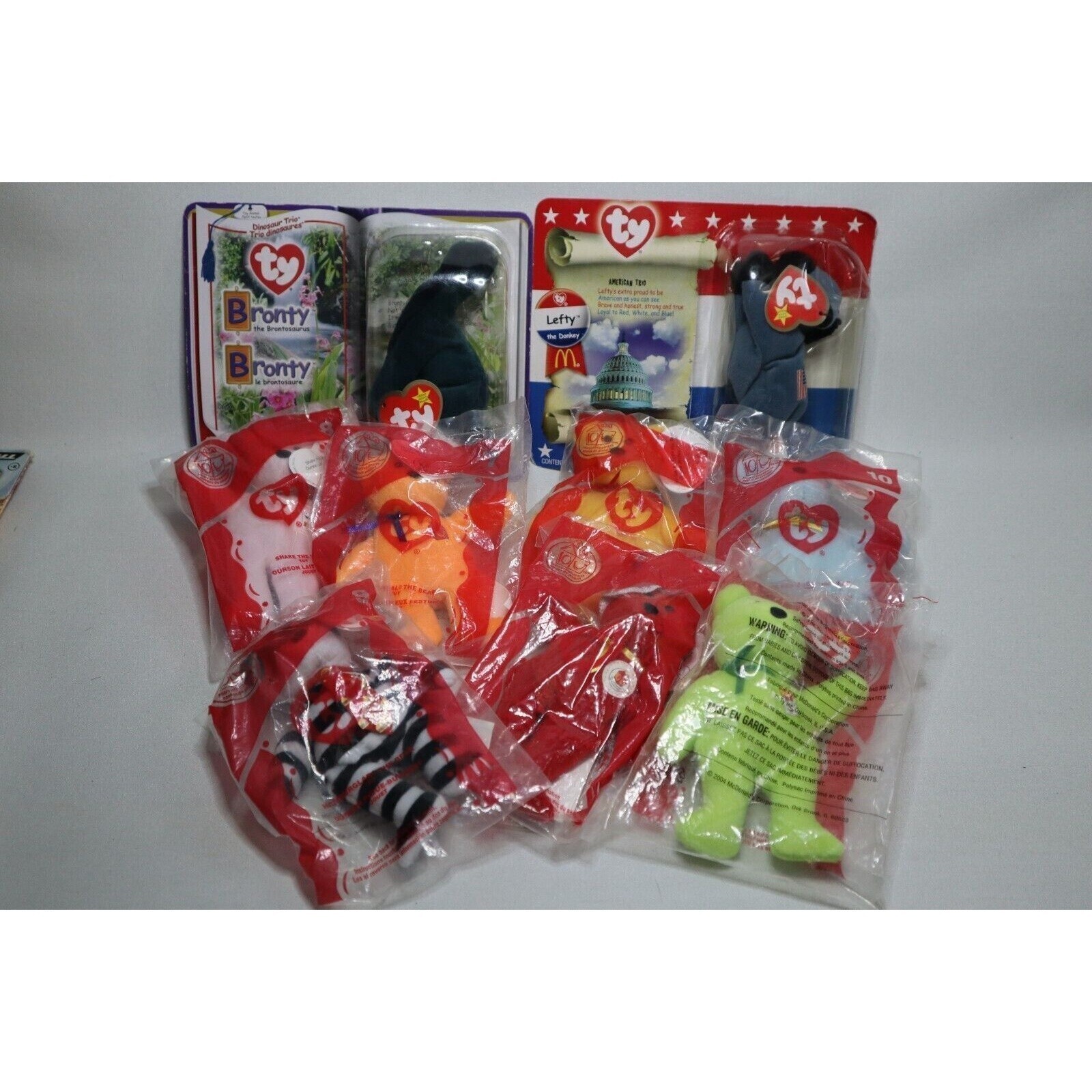 TY McDONALD'S MINI BEANIE BABIES - LOT OF 9 (NIP) (2D)