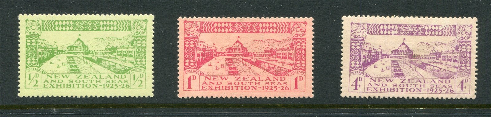 New Zealand #179-181 South Seas Exposition Complete Set [Mint Hinged]