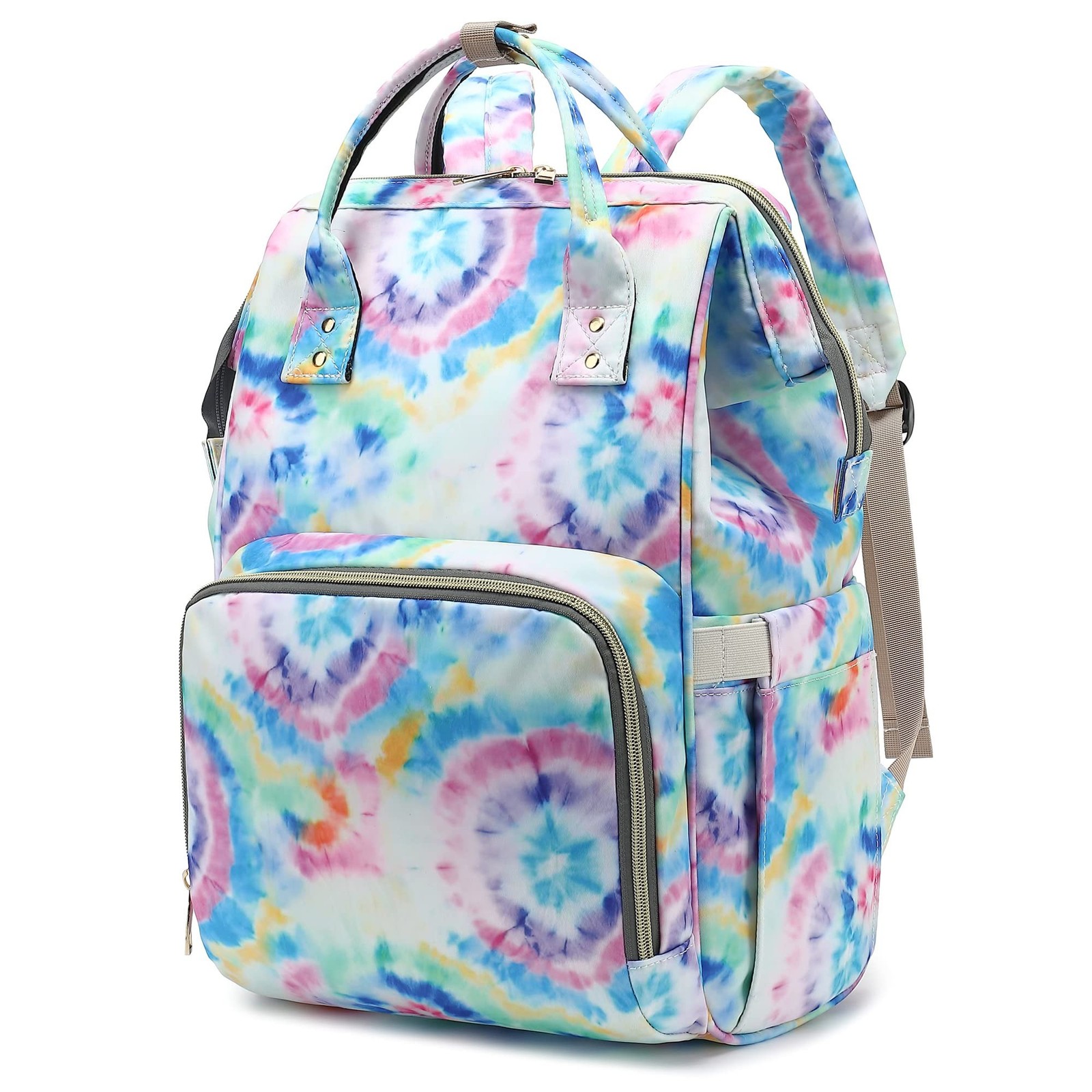 Tie Dye Women Laptop Backpack, College School Backpack Bookbag 15.6 Inch Comp...