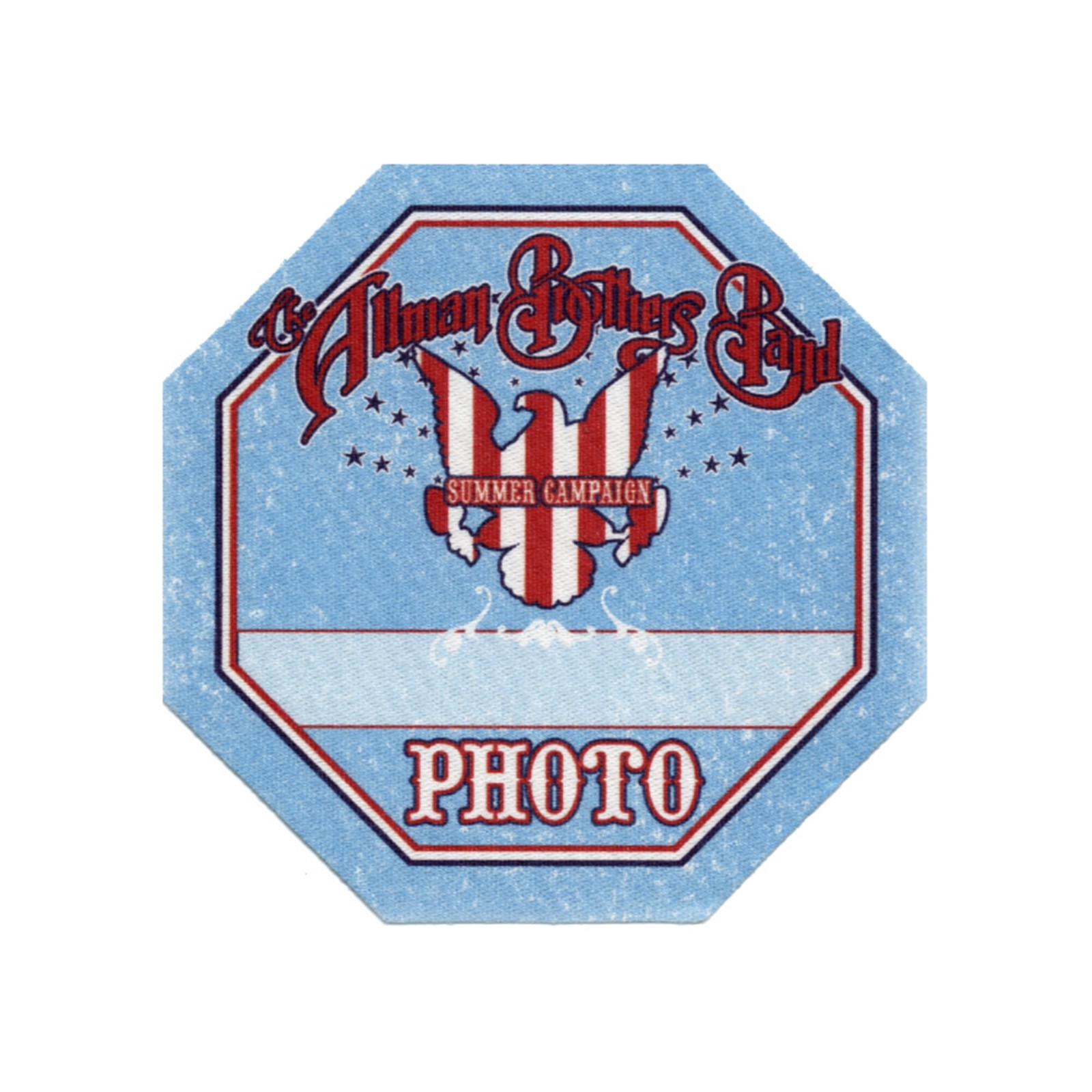 Allman Brothers 2008 Summer Campaign Concert Tour Photo Backstage Pass