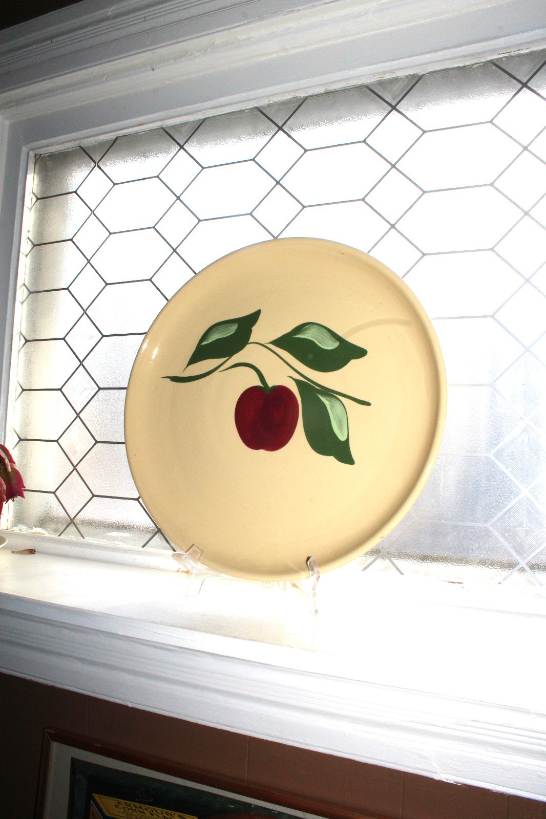 Watt Pottery Apple Platter Chop Plate 1950s