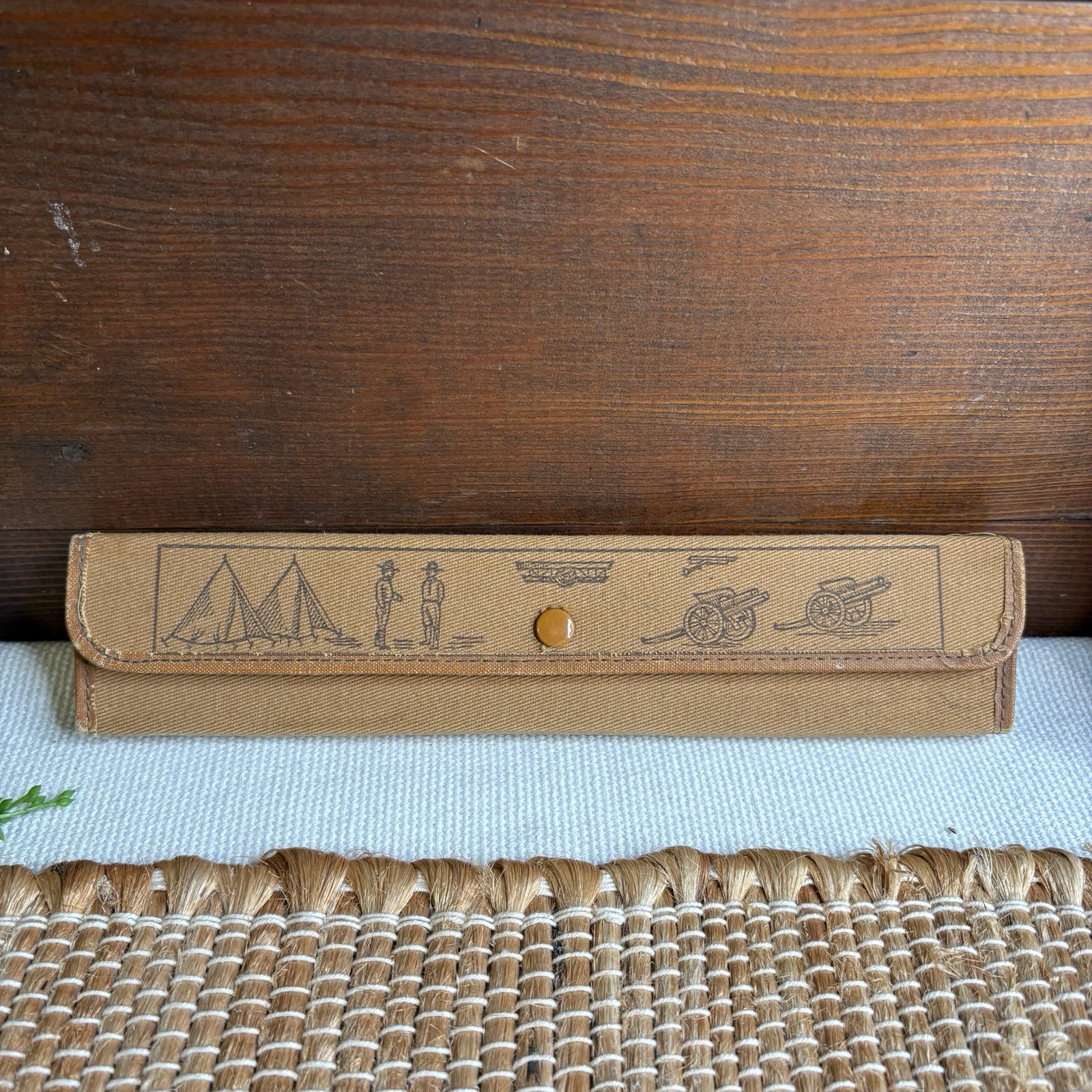 Vintage No. 30 Rookie Assortment Eberhard Faber USA Fabric Pencil Case