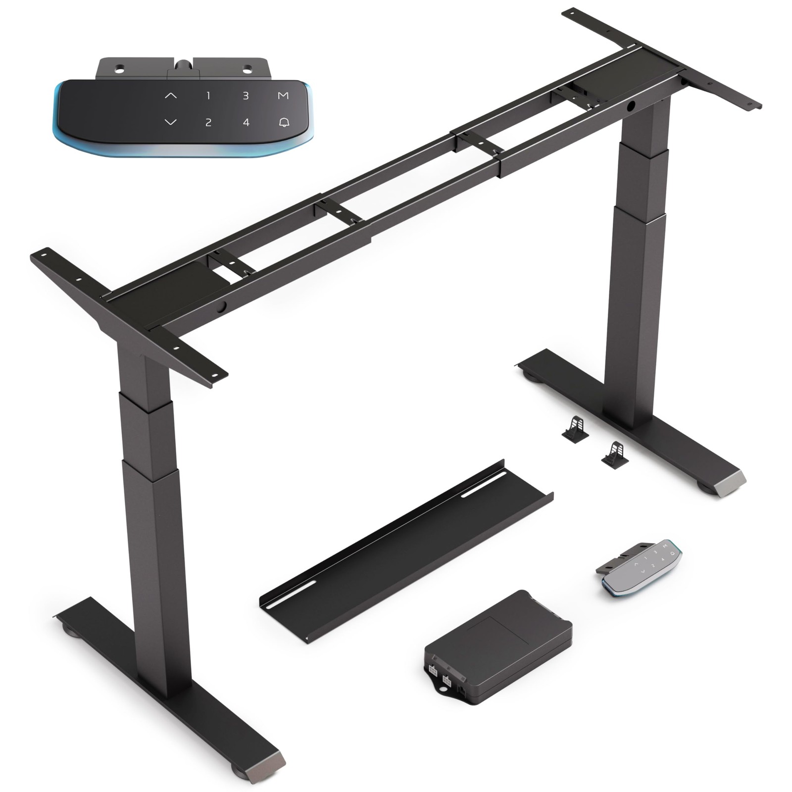 Dual Motor Standing Desk Frame – Heavy Duty, Powerful, 3 Stages Electric Heig...
