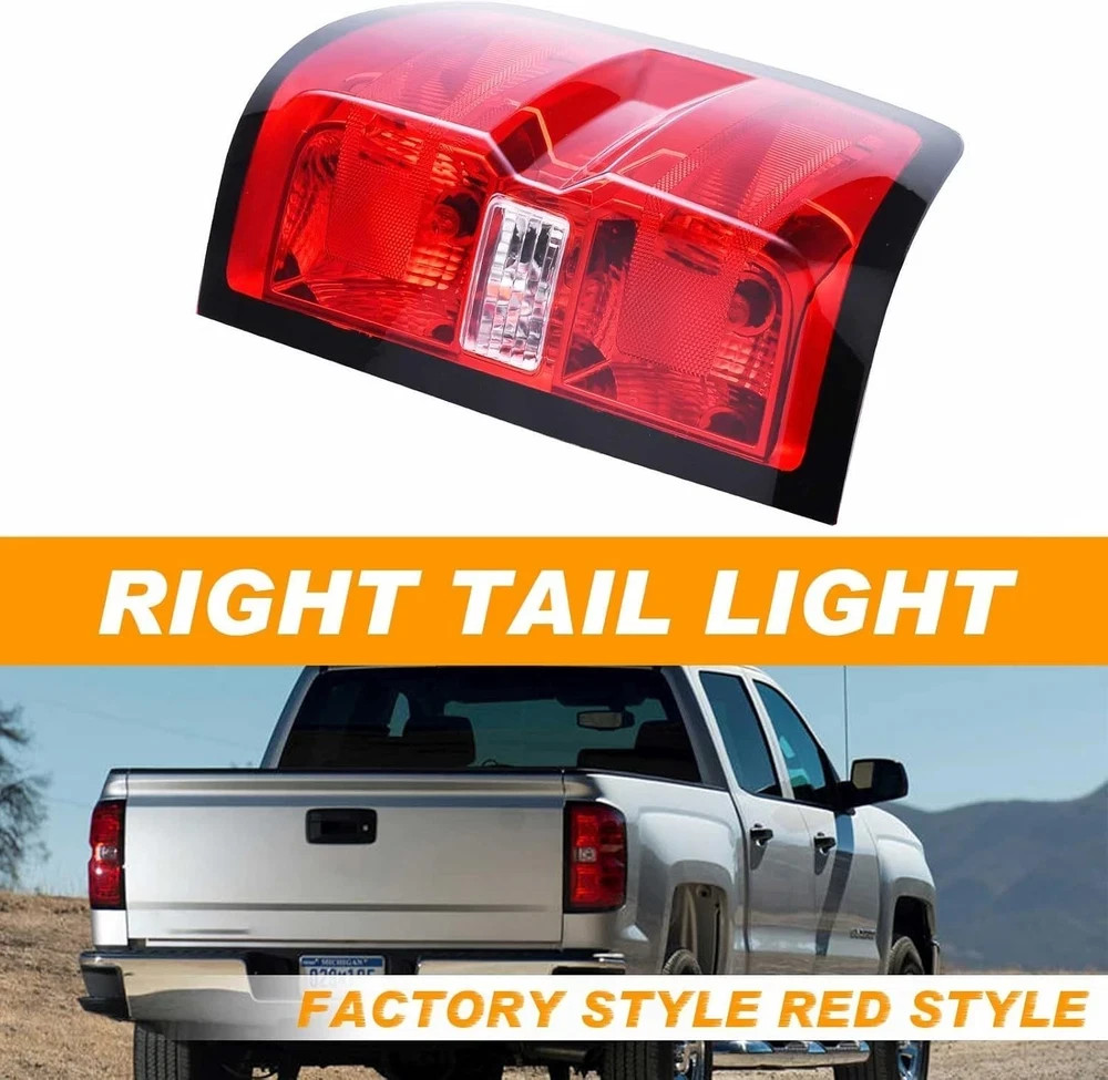 Tail Light Assembly Compatible With 2016-2019 Chevrolet Silverado 1500 2500 HD G