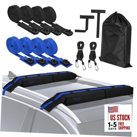 Universal Soft Roof Racks for Kayak, Car Roof Racks System for Surfboard 