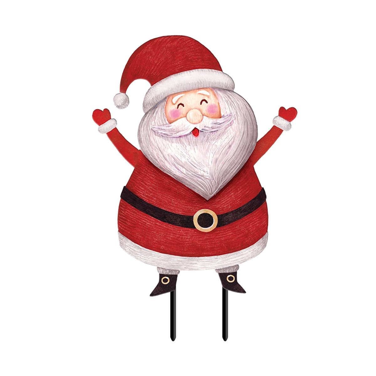 Briarwood Lane Santa Metal Art