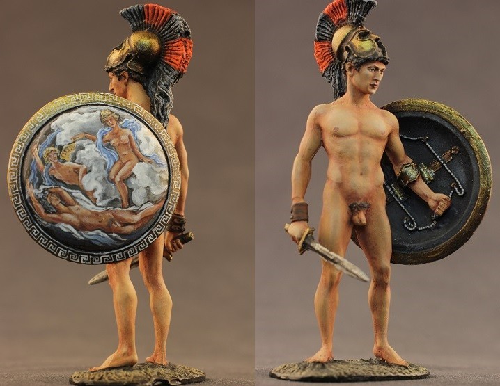 Tin toy soldiers  ELITE painte 54mm.Greek Athlet