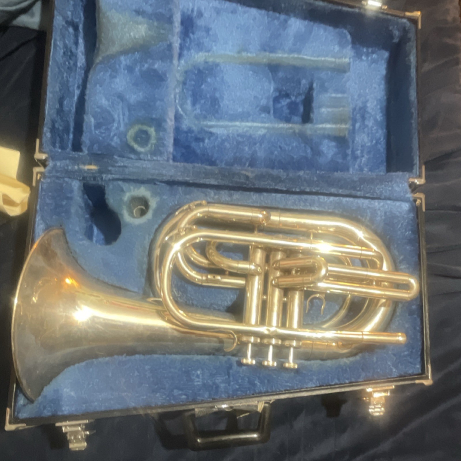 Yamaha YBH-301 Euphonium Bb Silver Plated Brass 4 Piston Valves with Case