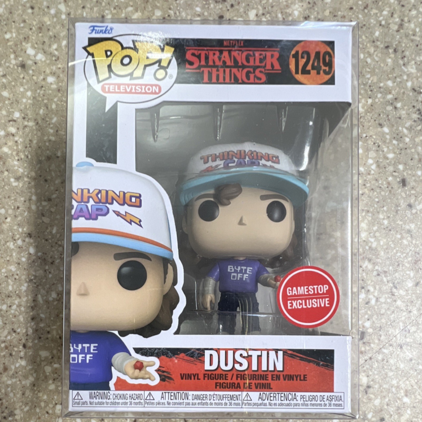 Stranger Things Dustin #1249 Funko GameStop Exclusive w/ Sleeve