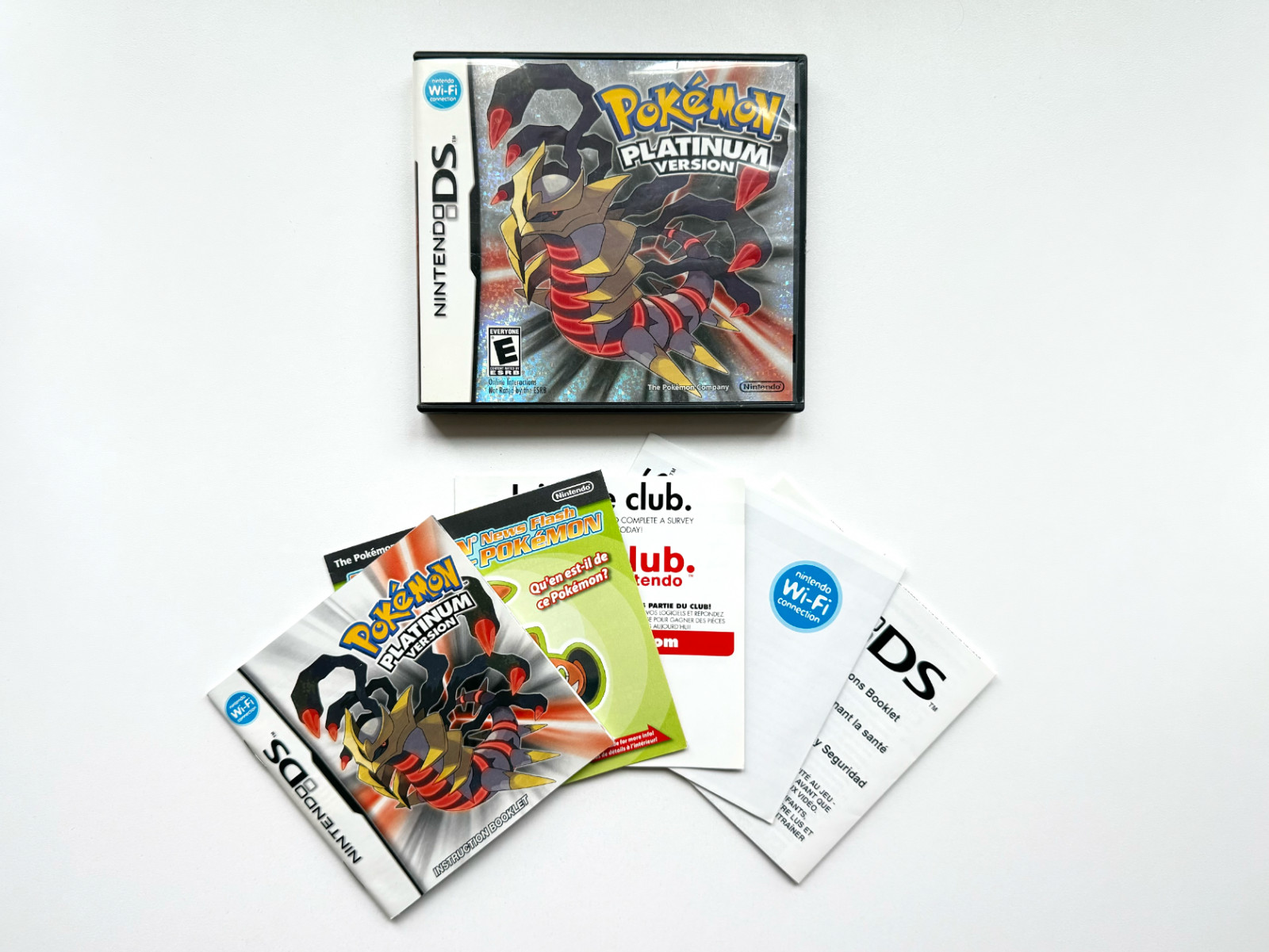 Pokemon Platinum Version Nintendo DS Authentic Case, Manual, Inserts – NO GAME!
