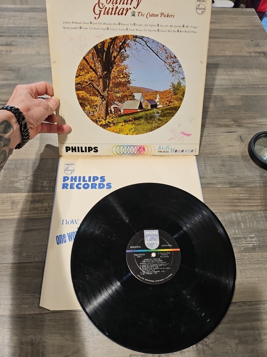 Cotton Pickers - Country Guitar Vinyl LP, Philips Hi-fi, Untested 