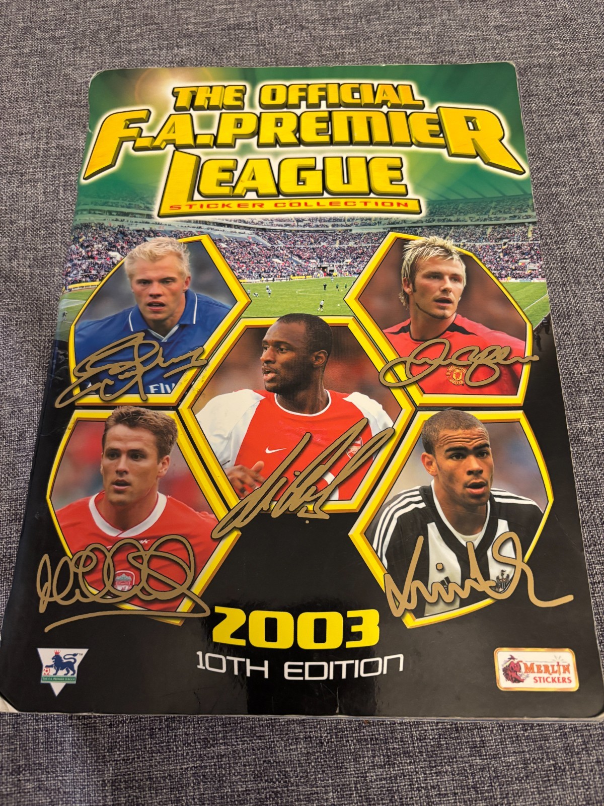 Merlin Premier League 2003 Football Sticker Album 100% complete Good Condition
