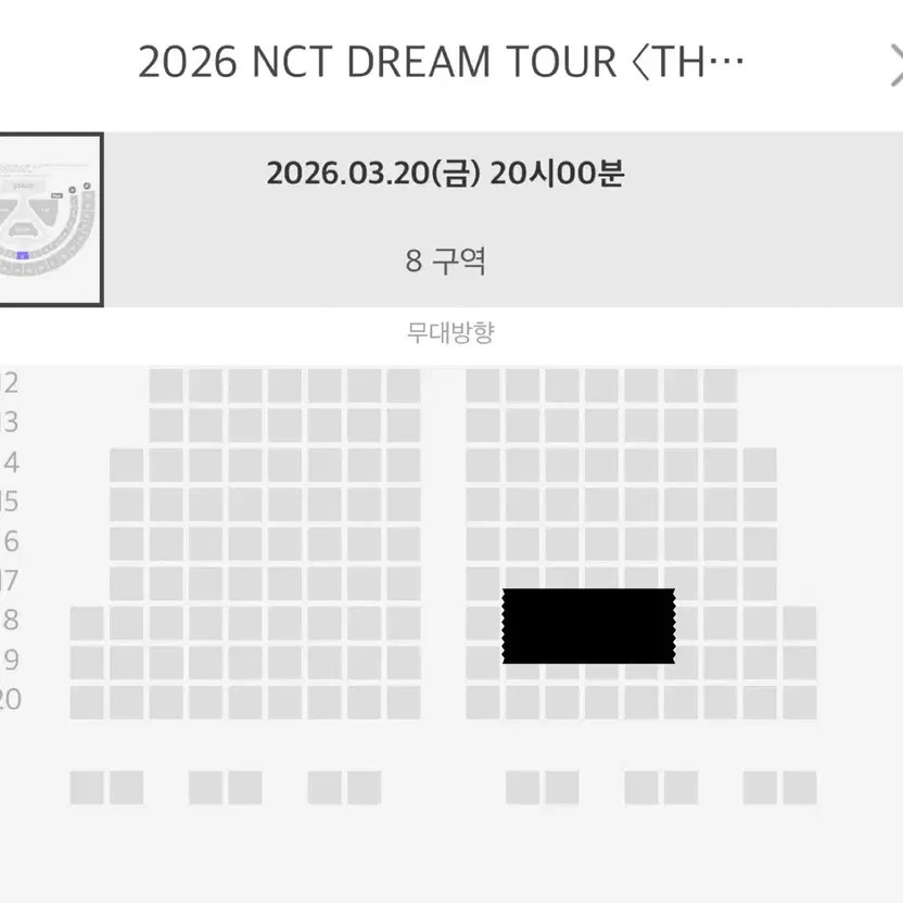 NCT Dream 2026 VIP 1st Floor 8-Section Ticket Transfer