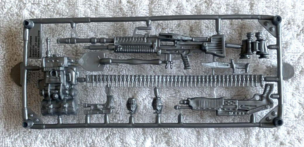 Action Figures Soldier Toy Gun Accessories Plastic Silver Weapons/Tools Complete