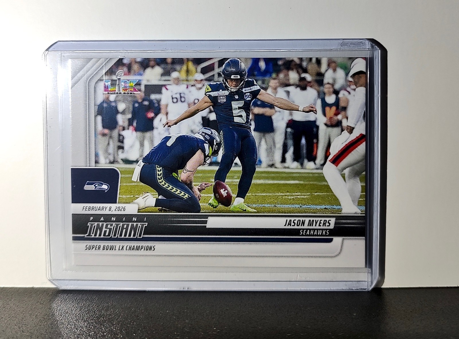 Jason Myers 2026 Panini NFL Super Bowl LIX Champions #32 Card Seattle Seahawks