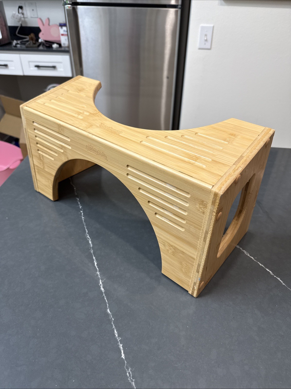 Squatty Potty Bamboo Toilet Stool Footrest Ergonomic Bathroom