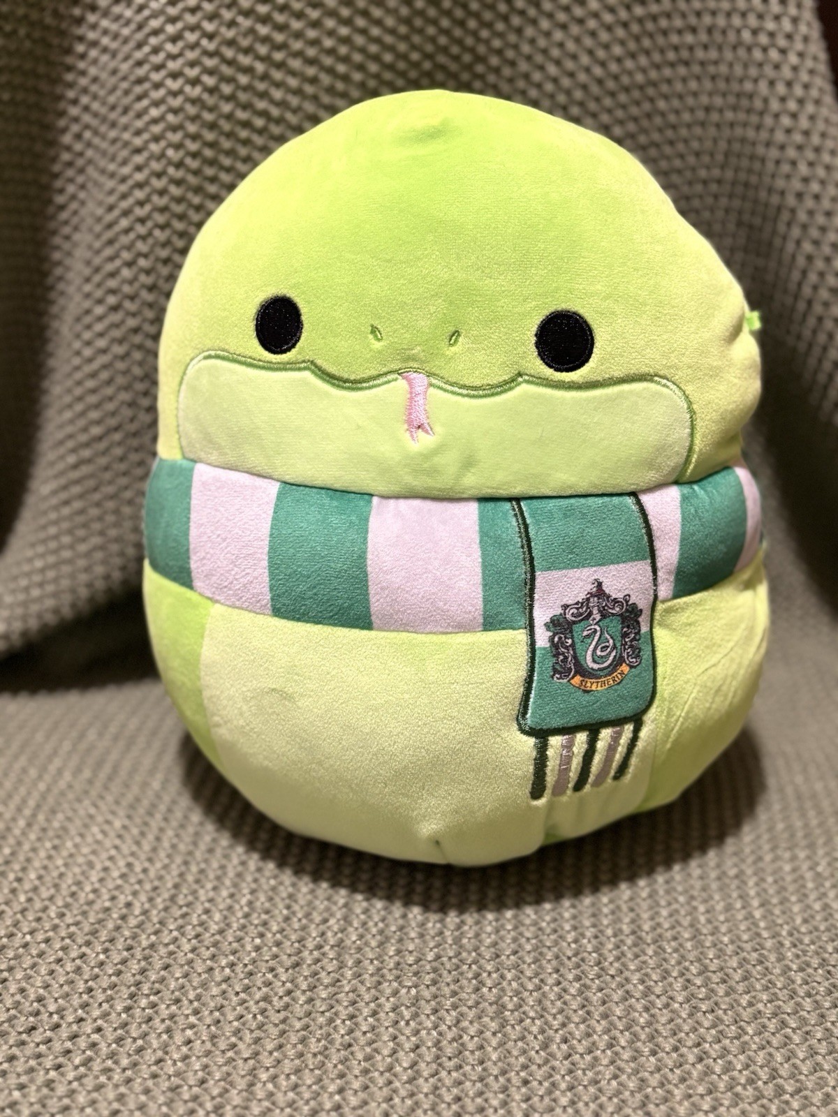 Squishmallows Harry Potter Slytherin Snake with Scarf and Crest