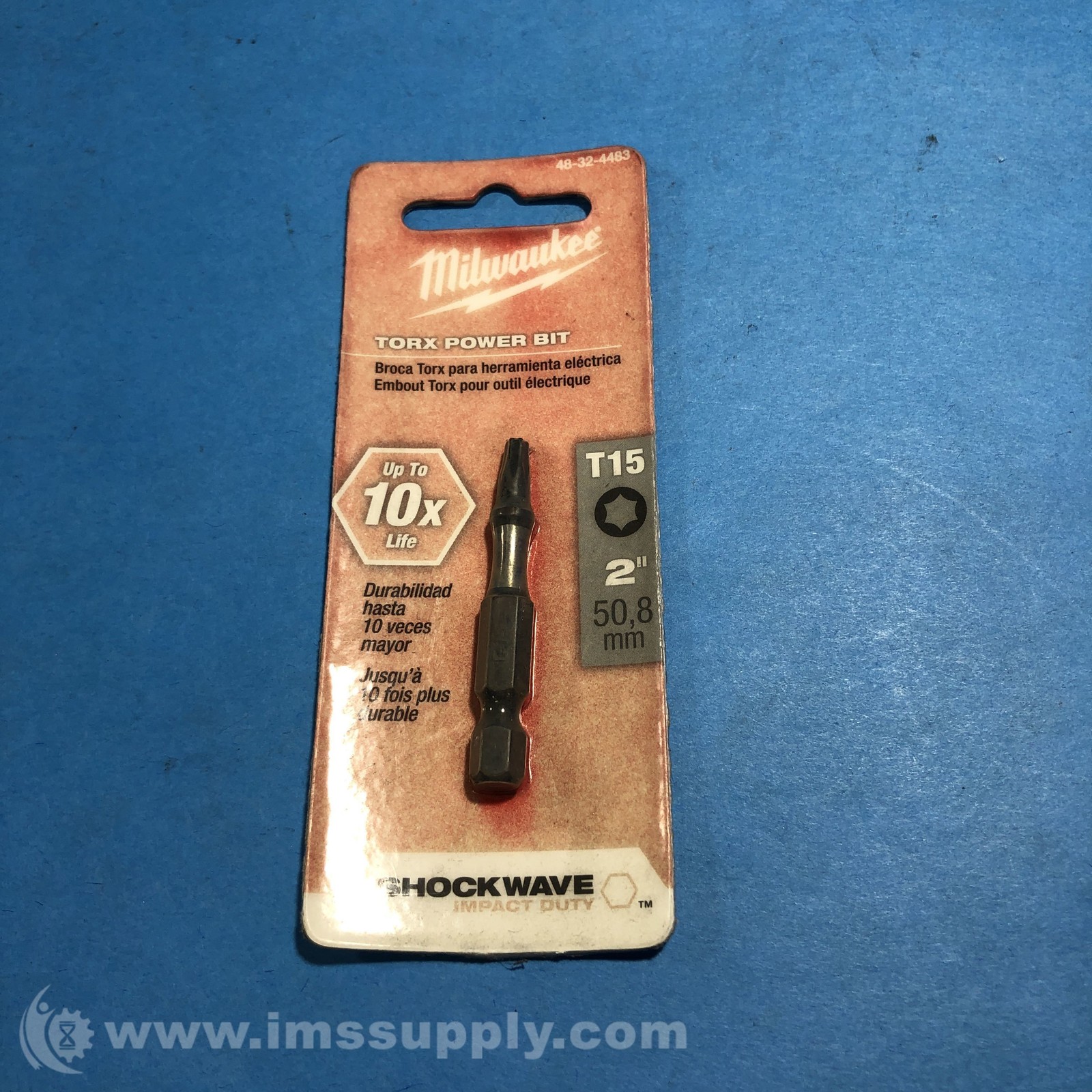 Milwaukee Tool 48-32-4483, T15 2" Torx Power bit FNFP