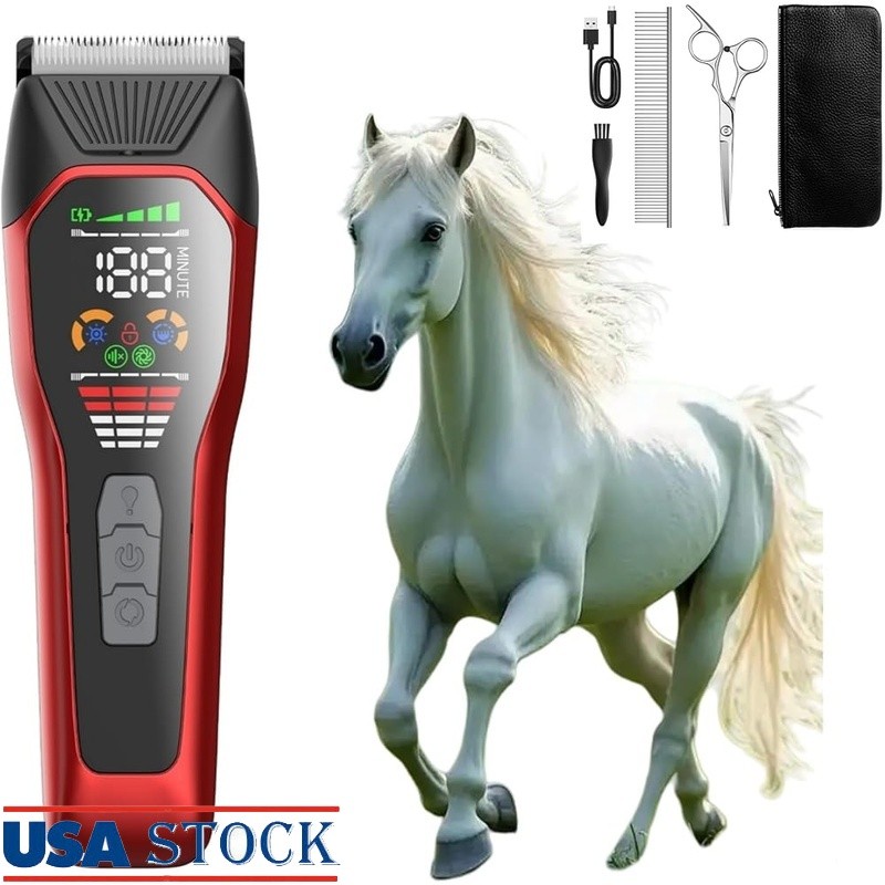 High Capacity Hair Clipper 2000mAh 6500RPM Motor Ceramic Blade Long Runtime New