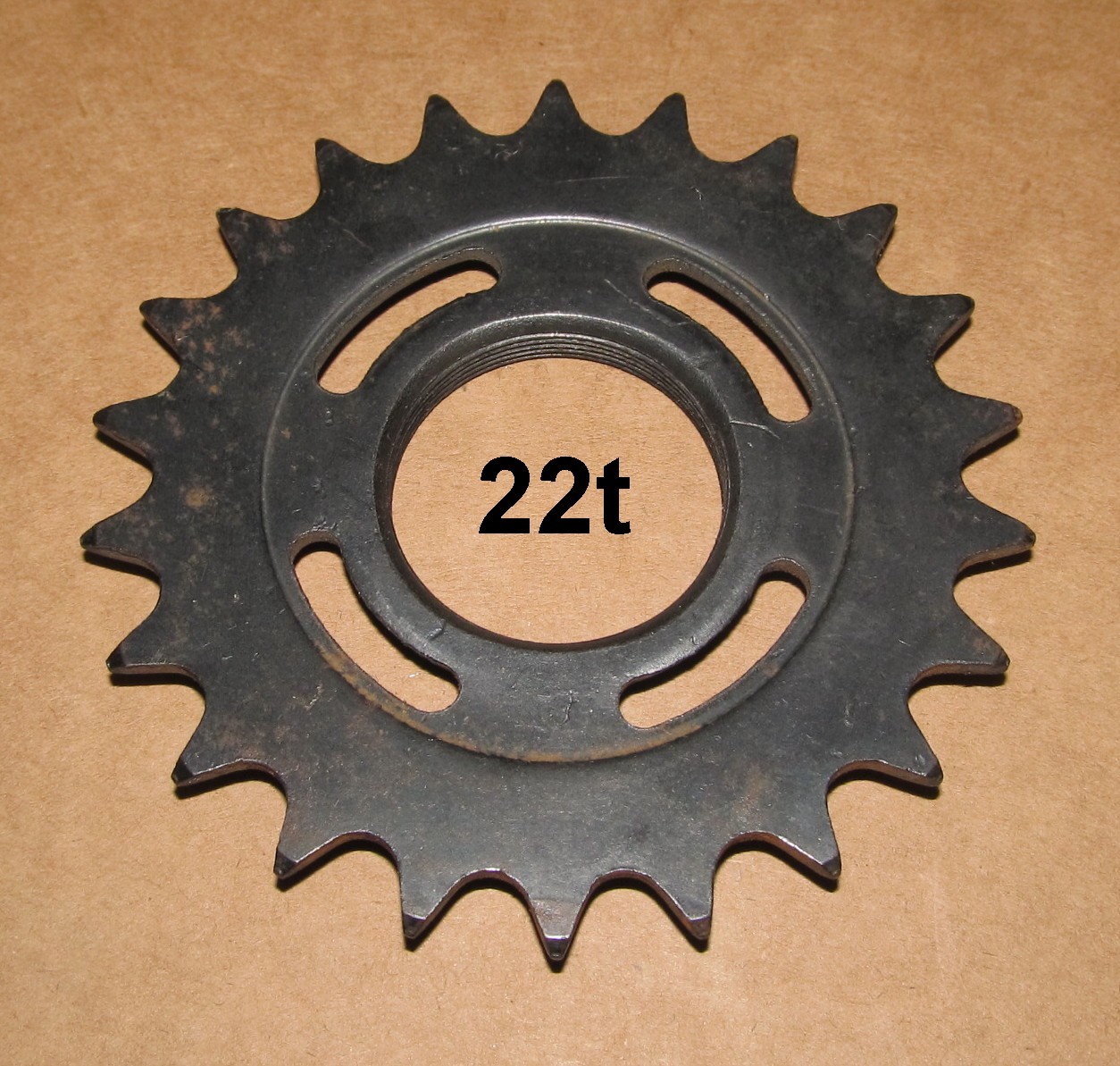 No Name Bicycle Track Cog 22t for 3/32" Chain, also fits Euro Coaster & 3-Speed