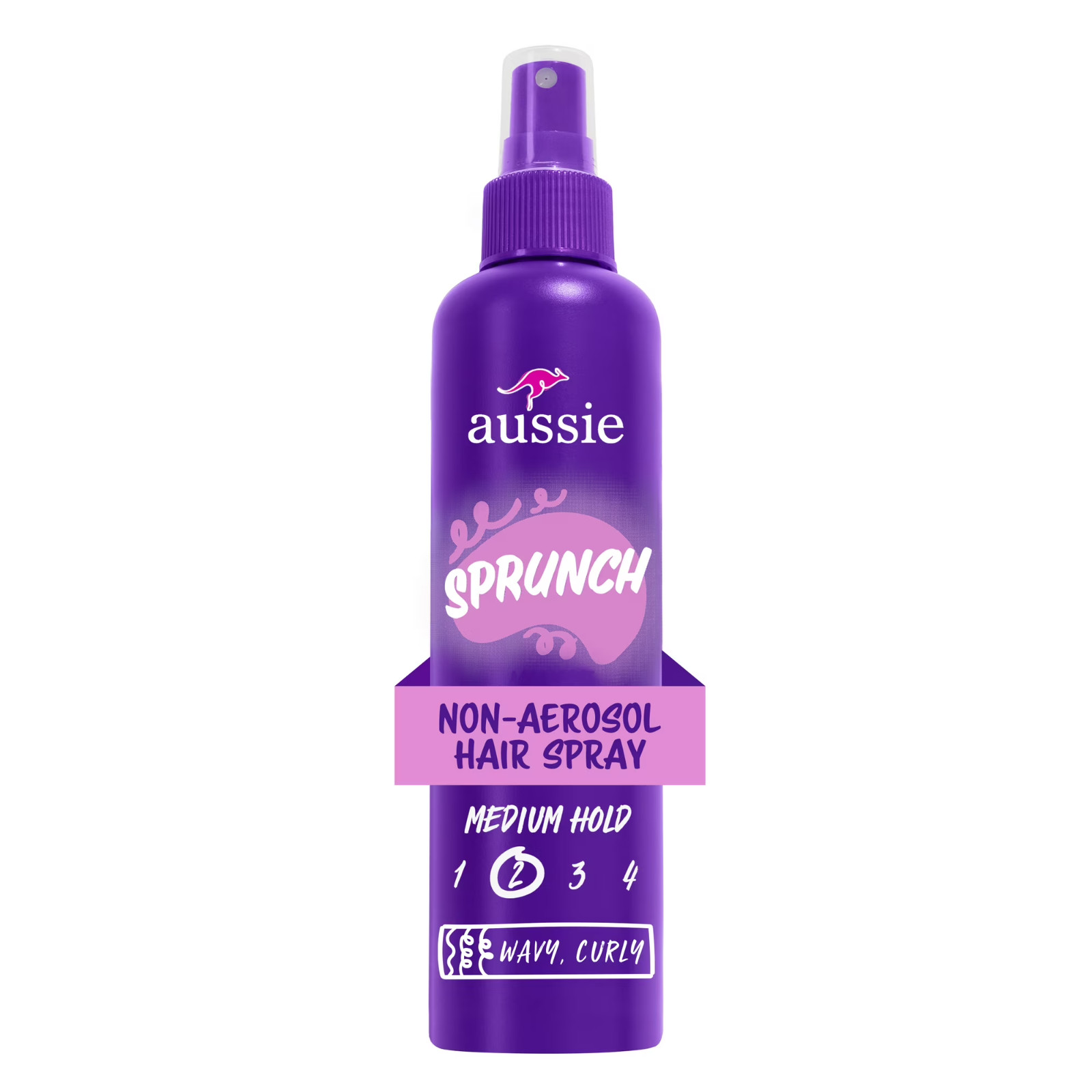 Aussie Sprunch Non-Aerosol Hair Spray for Curly Hair and Wavy Hair, 8.5 fl oz