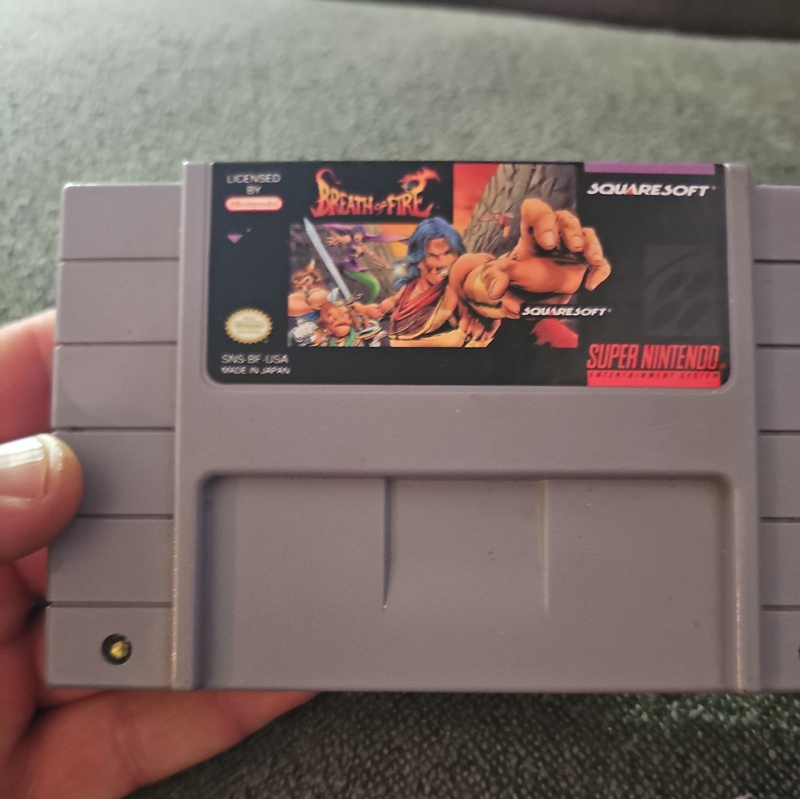 Breath Of Fire Super Nintendo / SNES, Game Only, Tested