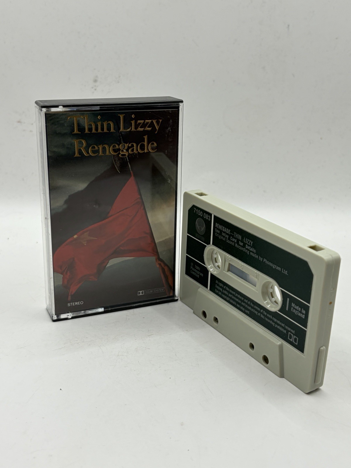 Thin Lizzy Renegade Cassette Tape Album Vertigo Paper Label