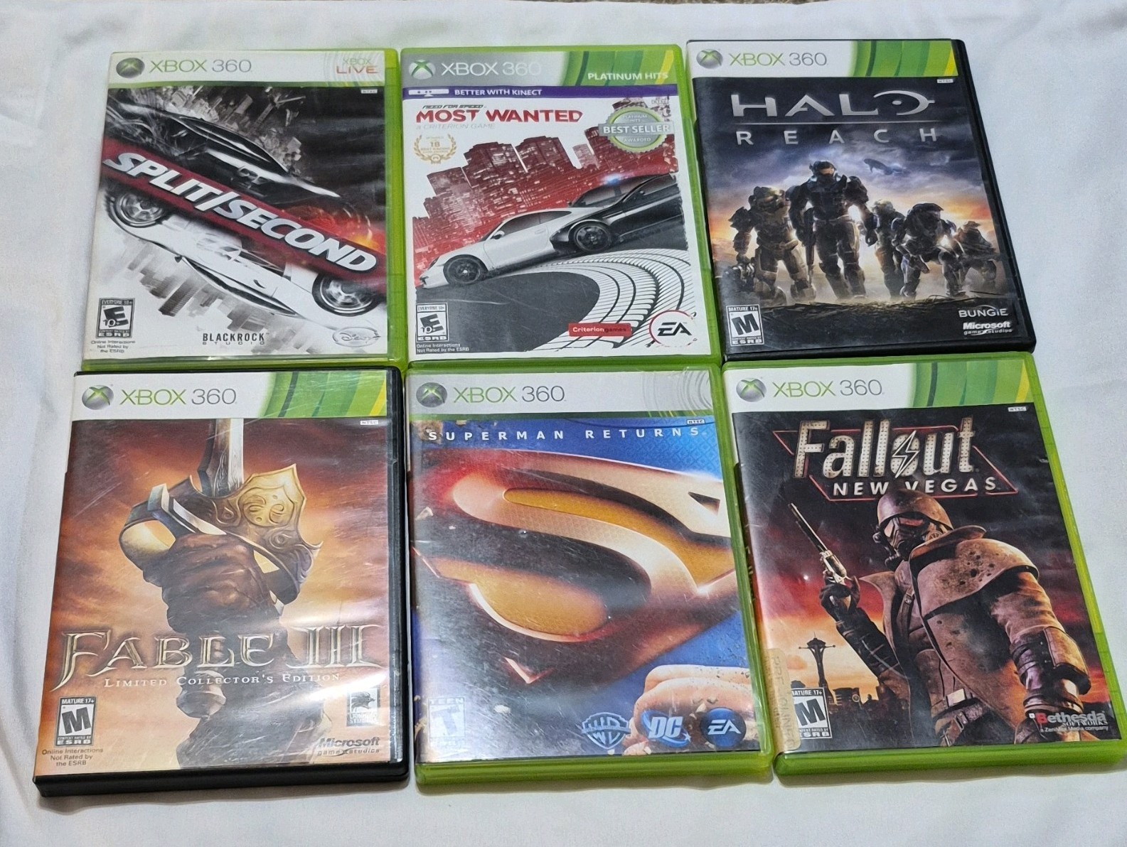 Xbox 360 game lot 