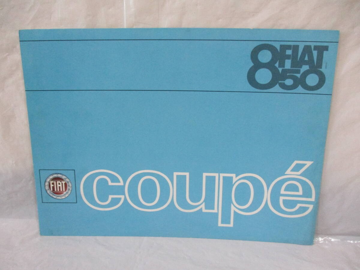 Fiat 850 coupe catalog old car circa 1965 vintage