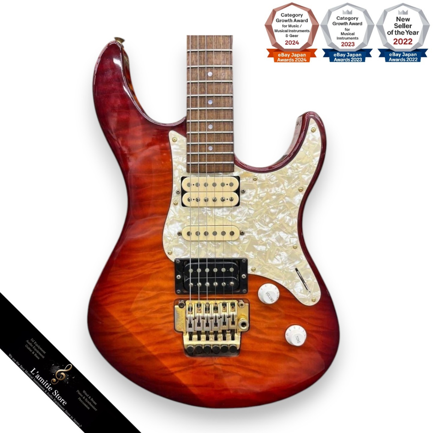 Yamaha Pacifica PAC721JH Electric Guitar with HSS Pickup Model 11274