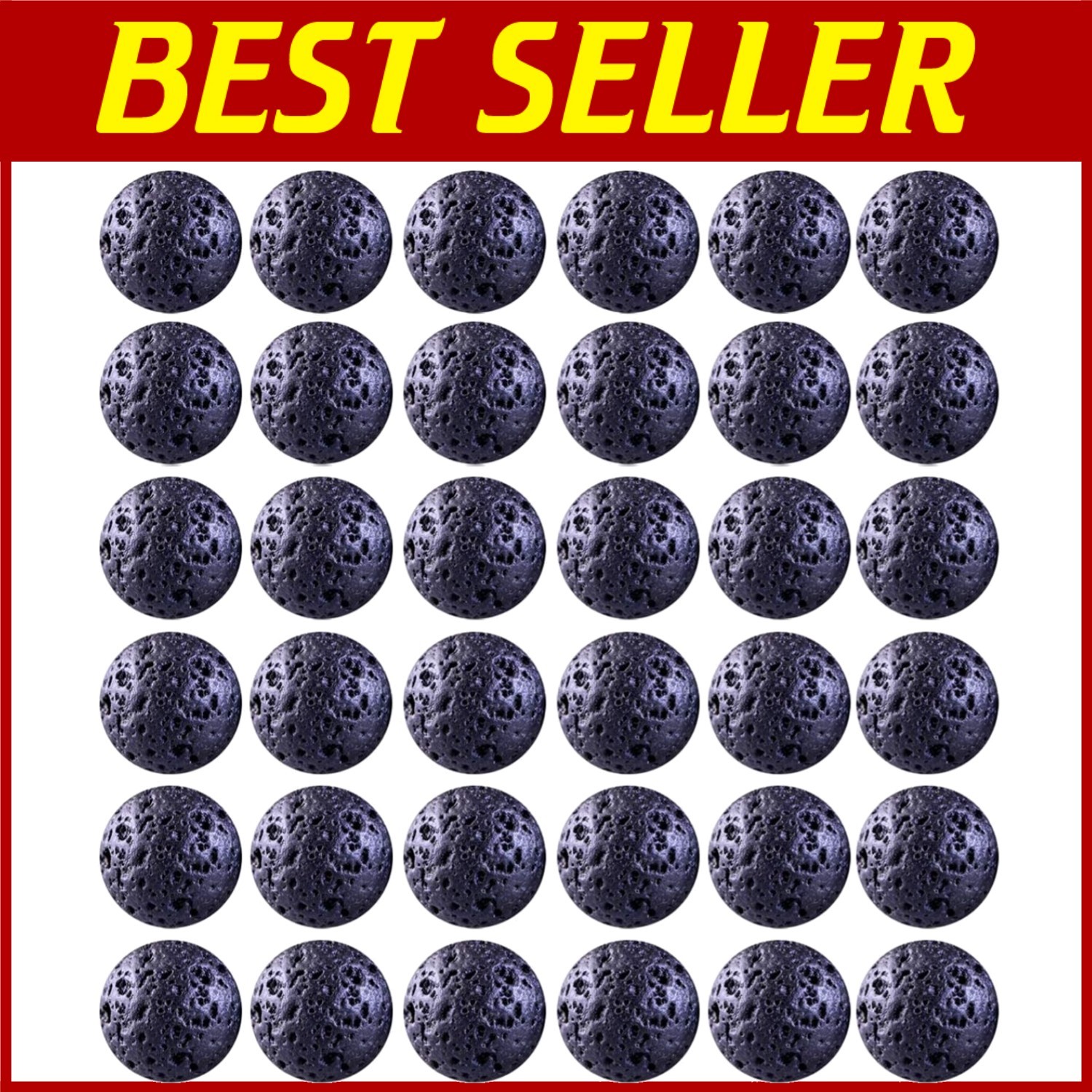 Genuine Black Lava Stone Beads - DIY Jewelry Making