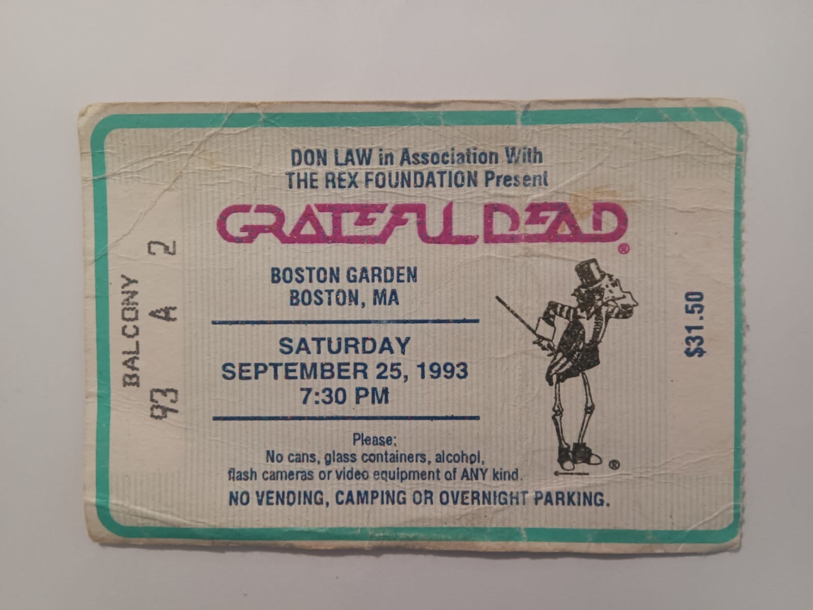 Grateful Dead- Boston Garden - September 25, 1993