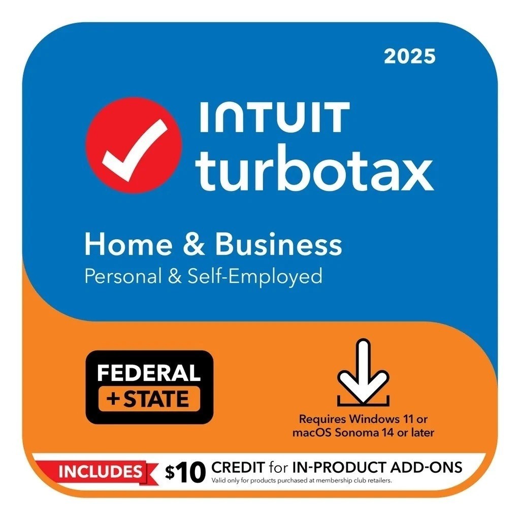 TurboTax Hme & Business 2025 Tax Software - SHIPS IN 24 - BIG ST PATTYS DAY SALE
