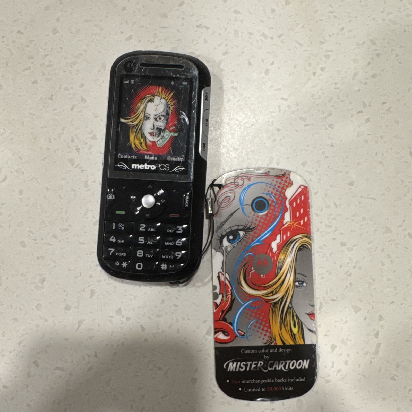 Mr Cartoon metroPCS Motorola Display Phone
