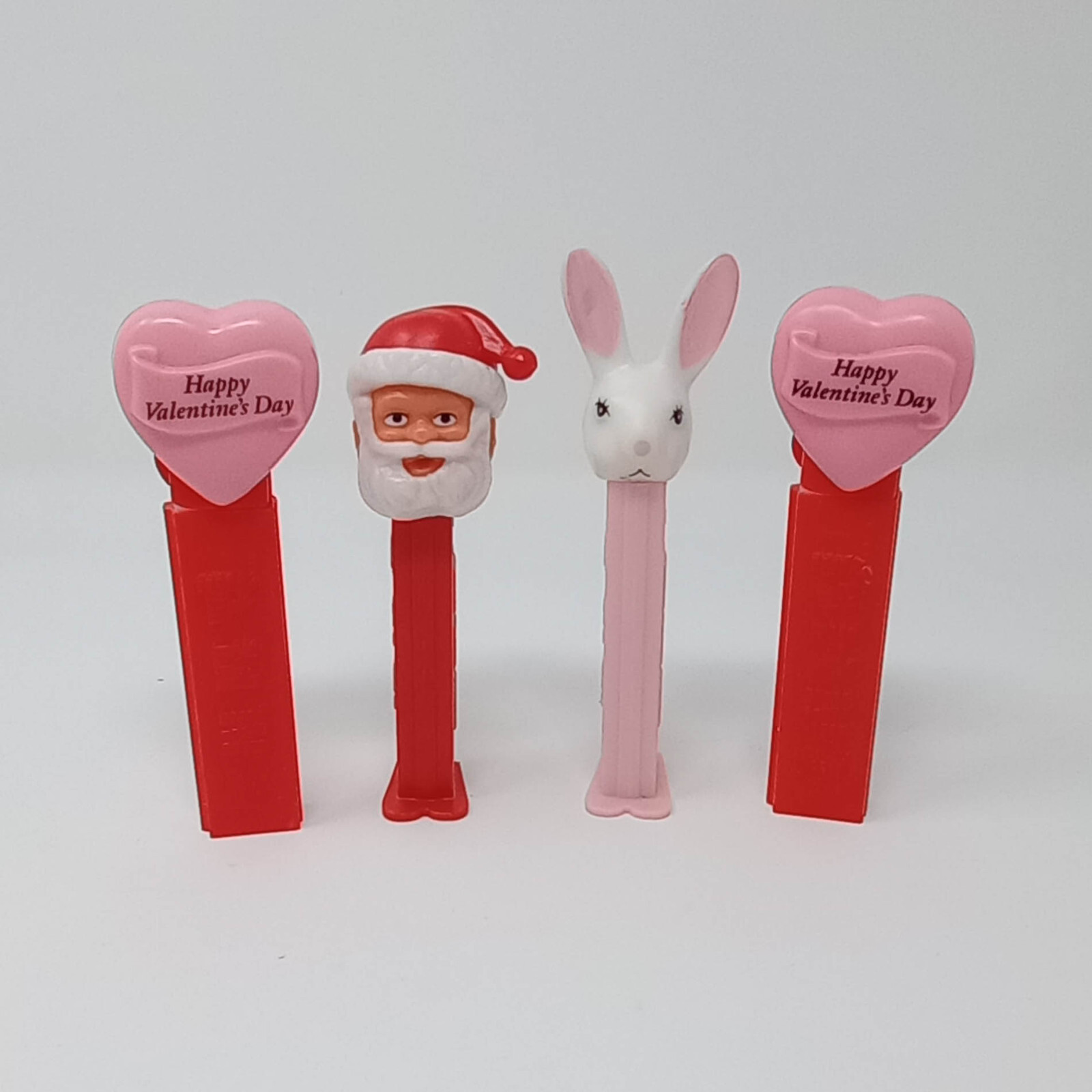 Easter Santa Christmas Valentines Heart Holiday Vintage Pez Dispenser Lot of 4