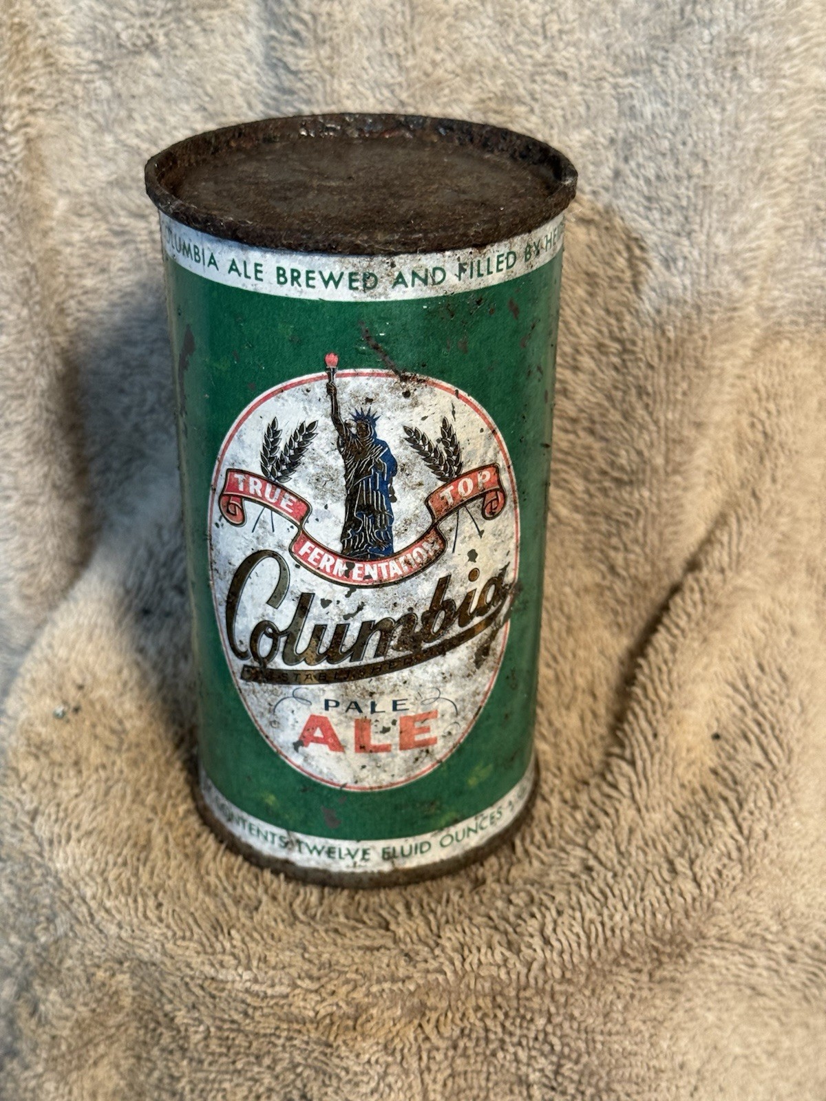 Columbia flat top beer cans