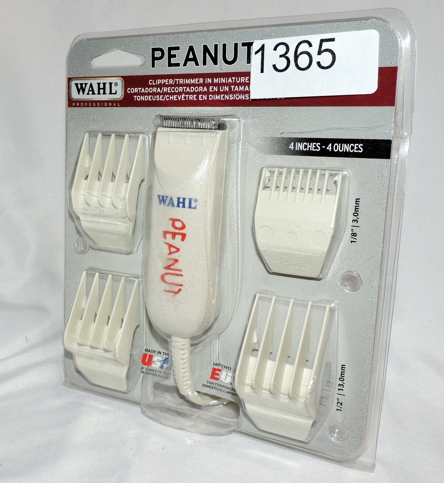 Wahl Professional White Classic Peanut Model 8685 Hair Clipper Trimmer #1365