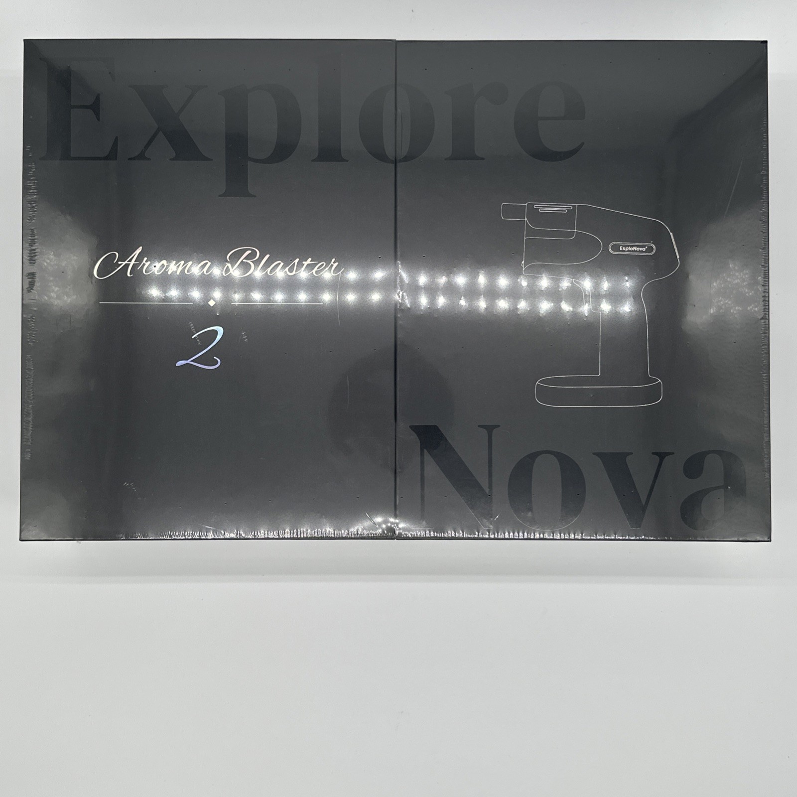 Aroma Blaster 2 Cocktail Bubble Smoke Gun Kit, 5 Flavor Pods & Edible Bubbles