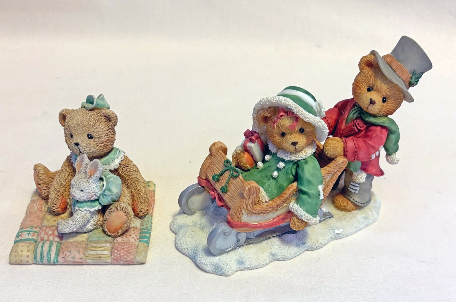 Cherished Teddies: Camille (1991) & Lindsey & Lyndon (1996)