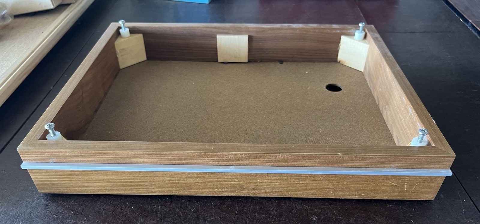 Vintage Thorens TD160 Turntable Original Wood Base Plinth Frame