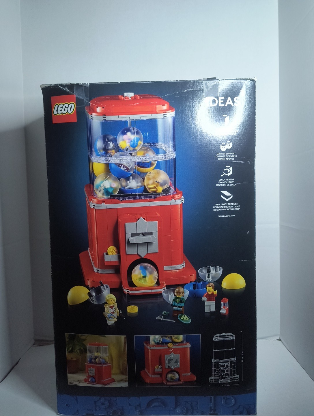 Lego Ideas 21358  MiniFigure Vending Machine 1343pc Open Box New & Sealed Bags