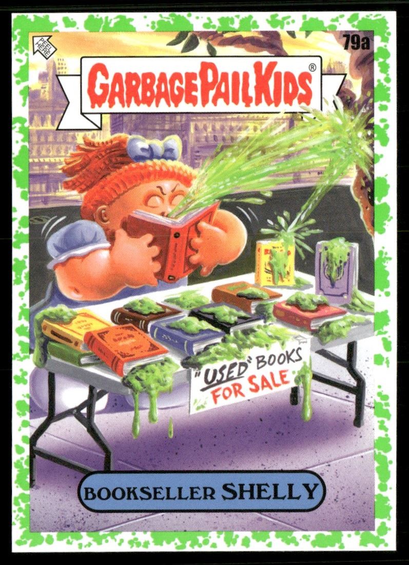 BOOKSELLER SHELLY 2022 Garbage Pail Kids Booger Green #79A