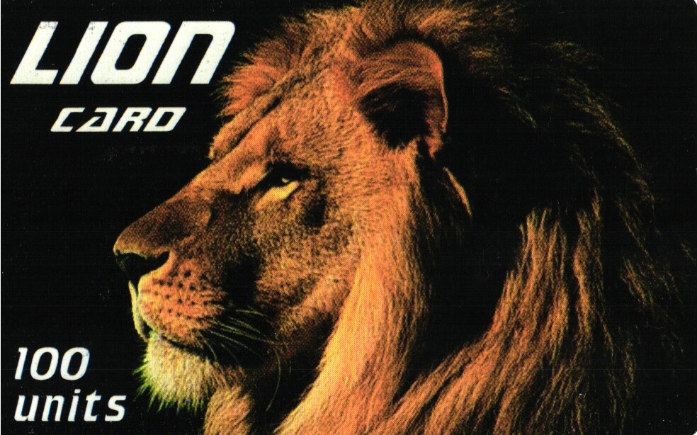 1094 Used International Phone Card Lion Card 10.33 100