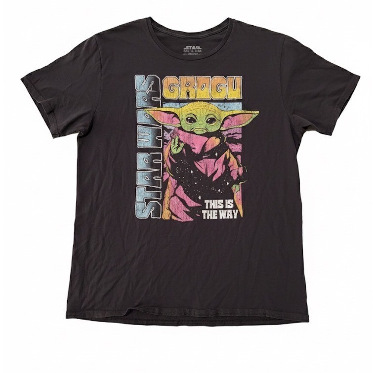 Star Wars Grogu The Mandalorian This is the Way Graphic T Shirt Adult Large